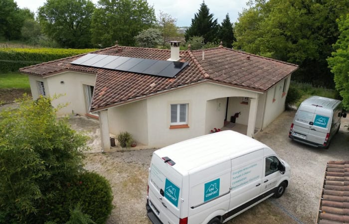 climatiseur moderne installé à albi, efficacité énergétique et confort par eau et confort.