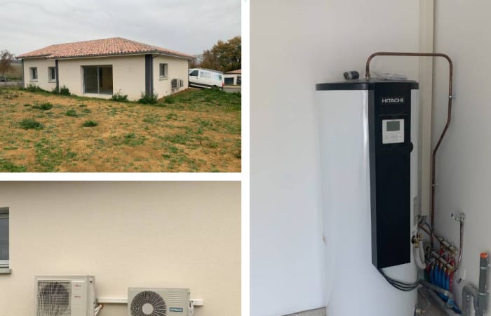 photo de l'équipe eau et confort en intervention à lisle sur tarn.